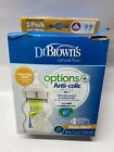Dr. Brown's 1 Pack Options+ Anti-Colic Wide-Neck Baby Bottles, 5 Ounce, 5 oz.