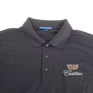 Cadillac Polo Golf Shirt Neu - Grau - Logostickerei - 3 Knöpfe - Größen XS-4XL - Bild 1 von 8