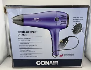 Conair Cord Keeper Blow Dryer, 1875 watt RETRACTABLE CORD, Ionic Technology - Picture 1 of 4