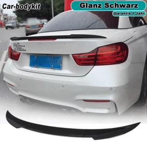 Glanz Schwarz Heckspoiler Heckflügel Spoiler für BMW 4er F33 Cabrio M4 F83 14-17 - Picture 1 of 12