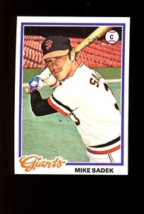 1978 Topps #8 Mike Sadek San Francisco Giants