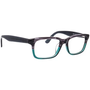 Lacoste Eyeglasses L2672 038 Striped Grey/Petrol Square Frame 52[]17 140 - Picture 1 of 6