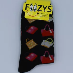 Foozys Mujer Calcetines Crew Moda Monederos Talla 9-11 Negro Lindo Regalo - Imagen 1 de 1