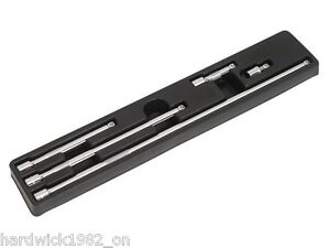 (SBS) Chrome Vanadium 5pce Wobble Extension Bar Set + Tray 3/8 Drive 38cm - 45cm