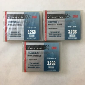 OEM Imation TR-3 TRAVAN 1,6 GB/3,2 GB Datenband Mini Kassetten VERSIEGELT MENGE 3 - Bild 1 von 2