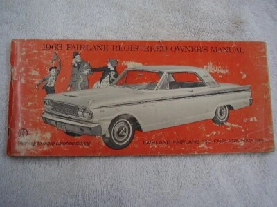 1963  FORD  FAIRLANE  ORIGINAL  OWNERS  MANUAL Foto 1 de 4