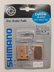 SHIMANO Nexave / Deore MO1 Metal Disc Brake Pads, BR-M555. - Picture 1 of 3