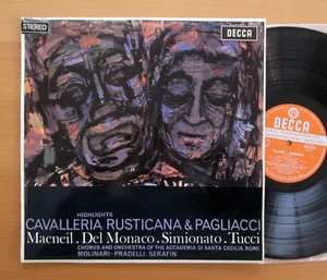 SXLA-6012 WB Cavalleria Rusticana Pagliacci Decca SXL 6012 Wideband Australia - Picture 1 of 5