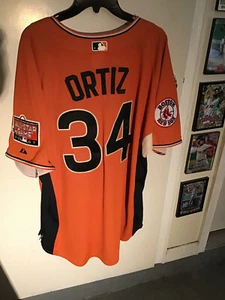 David Ortiz 2007 MLB All-Star San Francisco Authentic Baseball Pullover Jersey X - Picture 1 of 9