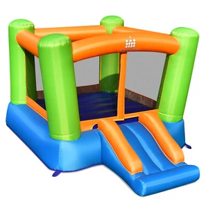 Indoor & Outdoor Kids Jumping Playhouse Inflatable Bounce House Without Blower - Picture 1 of 8