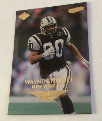 1999 Collector's Edge 1st Place Gold Ingot Wayne Chrebet #102 Jets - Image 1 of 2