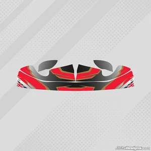 GILLARD STYLE M4 NOSE CONE STICKER KIT - KARTING - JakeDesigns - Picture 1 of 1