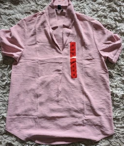 Hilary Radley Damenhemd rosa klassisch Kerbe Airflow - Medium - neu mit Etikett - Bild 1 von 3