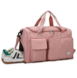 Reisetasche Sporttasche mit Schuhfach Wasserdicht Trainingstasche Fitness Damen - Bild 1 von 5