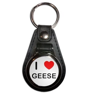 Llavero medallón de plástico Geese I Love (61 mm x 38 mm) - Imagen 1 de 12