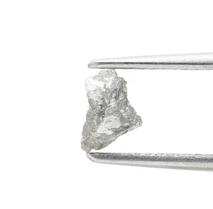 Diamante Crudo Mina de Tierra 0.54tcw Gris Brillante Natural Forma Irregular Para Colgante - Imagen 1 de 13