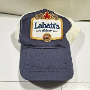 Labatt's Pilsener Bierhut blau Trucker weiß Mesh Cap, Snapback - Bild 1 von 6