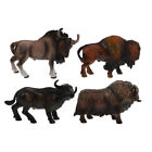  4 Pcs Simulation Yak Model Bull Cow Toy Toys for Adults Statue