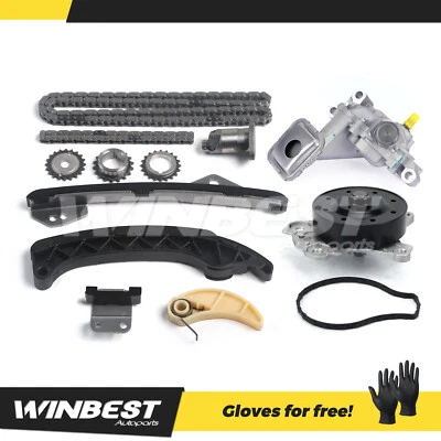 Kit de cadena de distribución bomba de agua de aceite para 09-19 Toyota Corolla Vibe Scion xD 1,8 L Foto 1 de 4