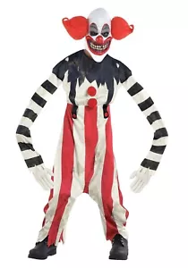 Creepy Clown Illusion Carnival Circus Evil Fancy Dress Halloween Child Costume - Picture 1 of 1