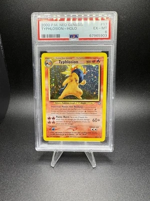Pokemon Typhlosion 17/111 Neo Genesis Holo Unlimited PSA 6 RC60 - Image 1 of 2