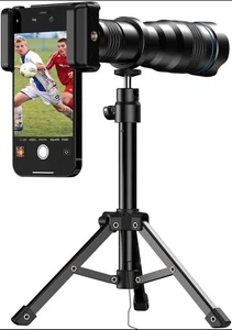 Apexel HD 36X Telephoto Lens for Mobile Phone with Tripod for iPhone or Samsung - Picture 1 of 10