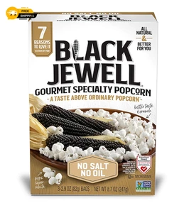 Black Jewell Hulless Microwave Popcorn 176 Ounce Natural Vegan Gluten Free - Picture 1 of 7