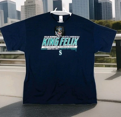 Camisa Seattle Mariners Para Hombre 2XL XXL Felix Hernández Juego Perfecto Edición Limitada Foto 1 de 4