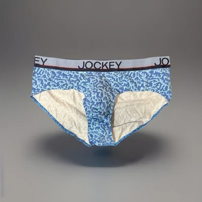 JOCKEY - Calzoncillo informal de algodón elástico azul estampado camuflaje XL (37-40 pulgadas) para hombre Foto 1 de 4