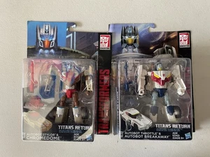 Transformers Titans Return BUNDLE Breakaway & Chromedome Sealed Deluxe - Picture 1 of 16