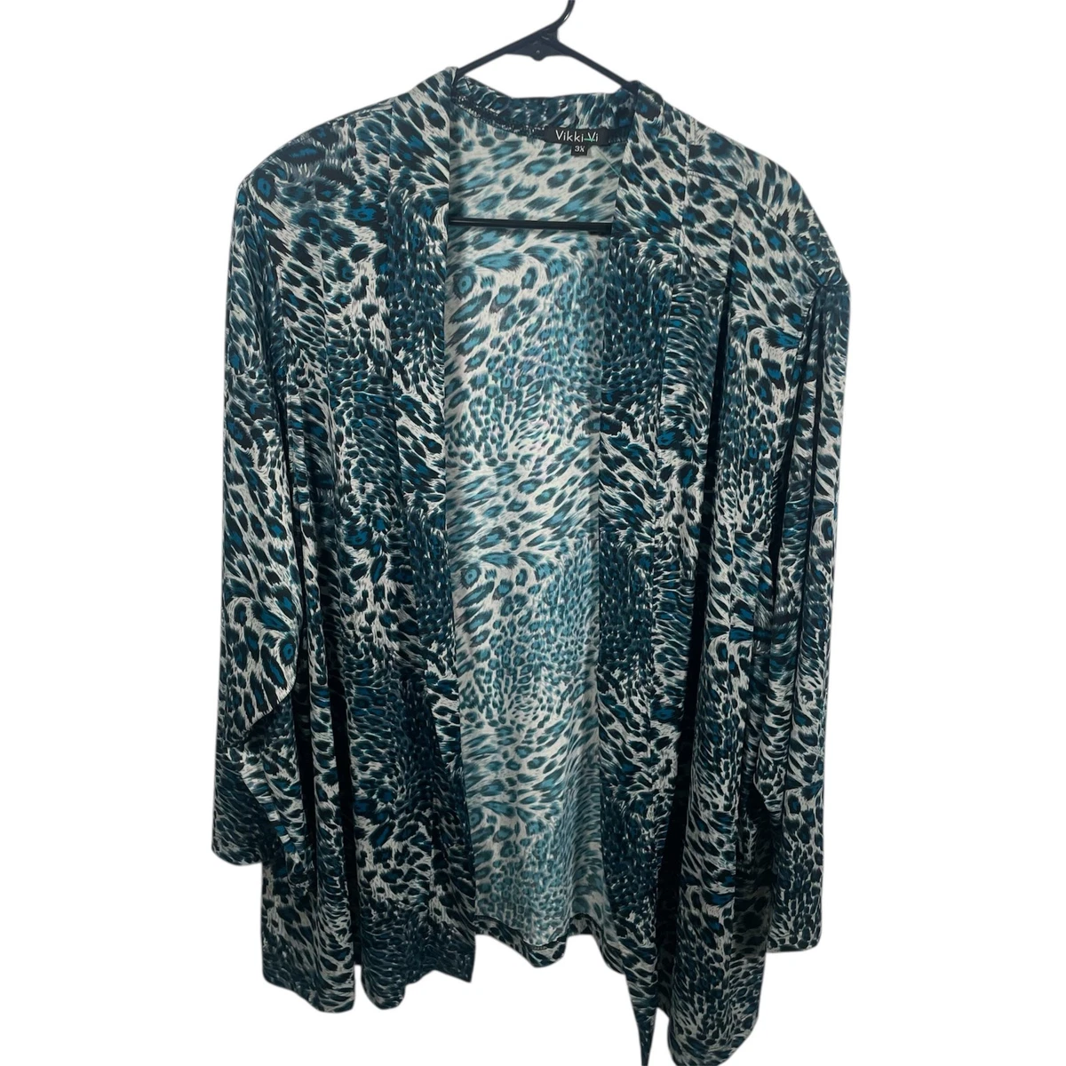 Women's Leopard Print Kimono Cardigan - Flowy Open Front Cover Up, Lightweight Chiffon, Summer Top