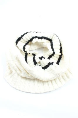 SINéGUANONE Scaldacollo Donna Sciarpa bianco-nero stile casual - Immagine 1 di 4