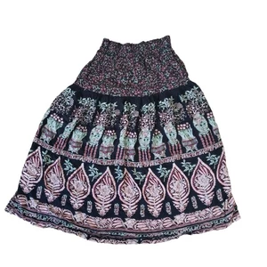 Falda Midi Floral Studio Michelle Stuart Vintage Años 90 Talla 8 Boho Festival Jardín - Imagen 1 de 5