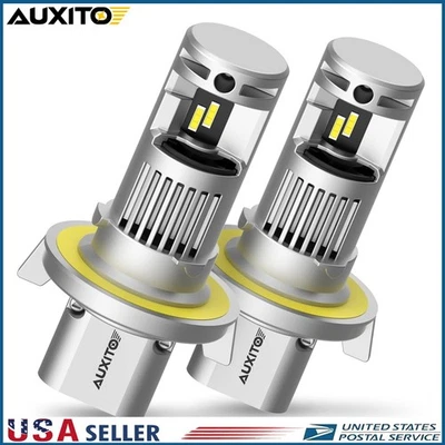 2Pc H13 9008 LED Headlight Super Bright Bulbs Kit 30000LM White Hi Lo Beam 6000K - Image 1 of 4