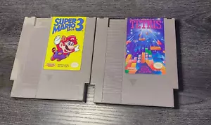 Tetris Super Mario 3 Nintendo NES Game Lot GREAT Cleaned Refurbished Tested ✅ - Picture 1 of 17
