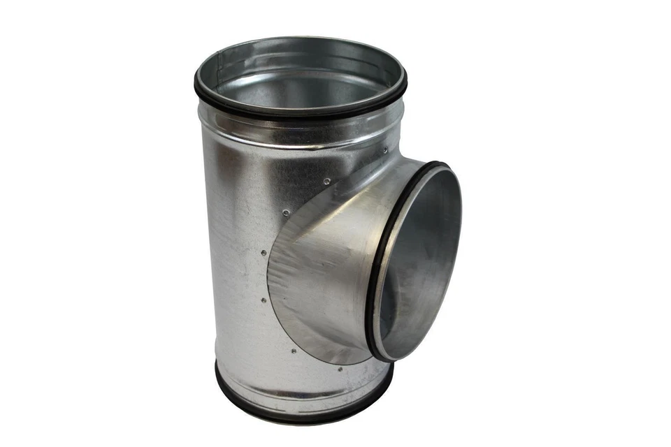 SONSTIGE T-Stück 125mm mit Lippendichtung - Abzweig 90° Umlenkstück Lüftungsrohr Flexrohr