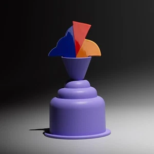 TANGANYKA flower vase Marco Zanini MEMPHIS Milano Group postmodern ceramic Italy - Picture 1 of 4