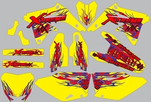 Graphics for 2008-2017 Suzuki RMZ450 RMZ 450 Shroud Decal Kit motocross flames - Picture 1 of 1