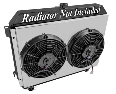 Cubierta Champion AAR con 2 ventiladores de 12" para motor Dodge Charger Big Block 1968-1973 Foto 1 de 4