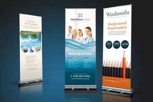 Roller Banner Display Exhibition Stand Pop/roll/pull up with your design Printed - Picture 1 of 3