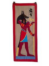 Egyptian appliqué tapestries pair - Anubis And Horus