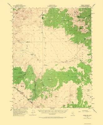 Topographical Map - Aurora Nevada California Quad - USGS 1956 - 23 x 27.94 - Image 1 of 4