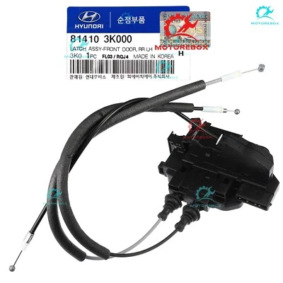 Actuador de pestillo de cerradura de puerta GENUINO TRASERO IZQUIERDO 2006-07 Hyundai Sonata ✅814103K000✅ Foto 1 de 4