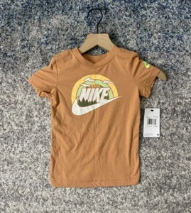 Nike Air Futura Box Wilderness Tee Shirt Boys Orange Sportswear Colorful 4T - Picture 1 of 5