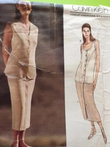 Vogue Sewing Pattern 1163 Ladies Misses Top Skirt Size 6-10 Uncut - Picture 1 of 3