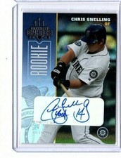 2003 Donruss Champions Autographs #233 Chris Snelling 69/200 Seattle Mariners