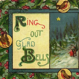 c.1914 Merry Xmas Ad Postcard Holderbach College of Music Cincinnati OH West End - Picture 1 of 3