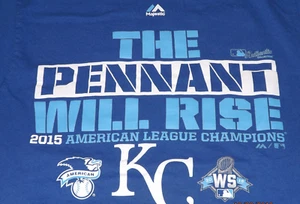 Kansas City Royals 2015 American League Champions Short Sleeve T-shirt - S - Picture 1 of 2