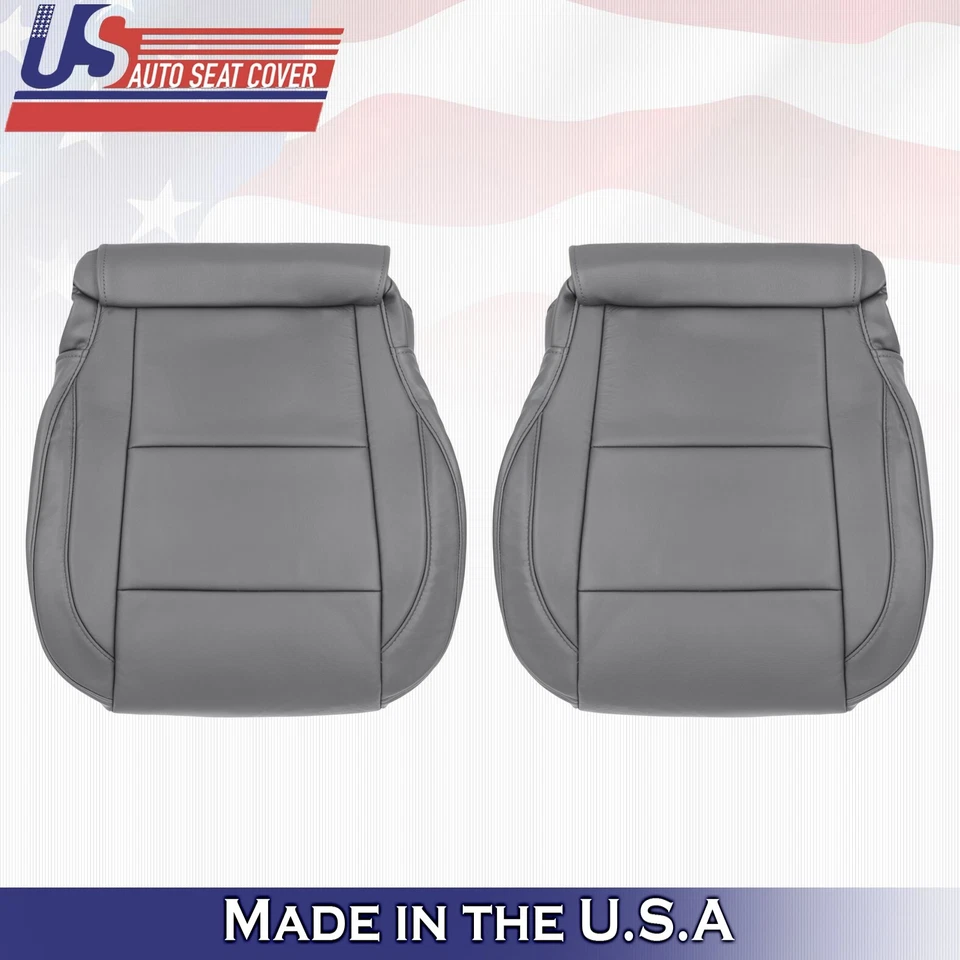 2005 to 2015 For Nissan Armada Titan Driver Passenger Bottom Leather Covers Gray - Image 1 of 4
