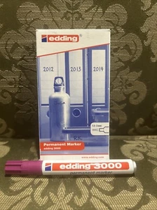 edding 3000 permanent marker - Magenta box of 10 round tip 1.5-3 mm quick-dry - Picture 1 of 7